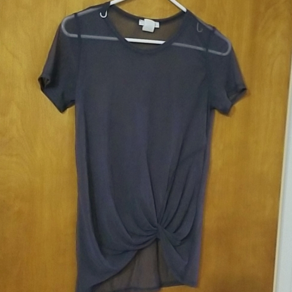 Sheer gray top - Picture 1 of 4